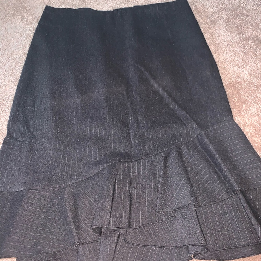 Spring Street pinstriped dress skirt